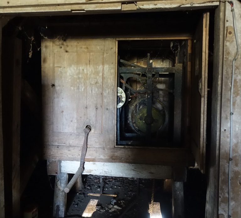 Clockwork mechanism still surviving form mid 18th century, Rackheath Norfolk Heritage Impact Assessment