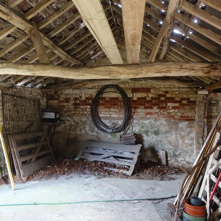 Internal view of barn from farm at Rackheath Park, Rackheath Norfolk, subject to Heritage Impact Assessment 